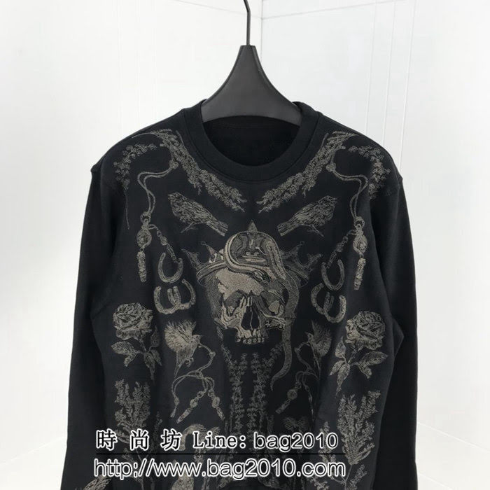 MCQ麥昆 18ss秋冬 暗黑頭刺繡 毛巾底 男款衛衣 ydi1939